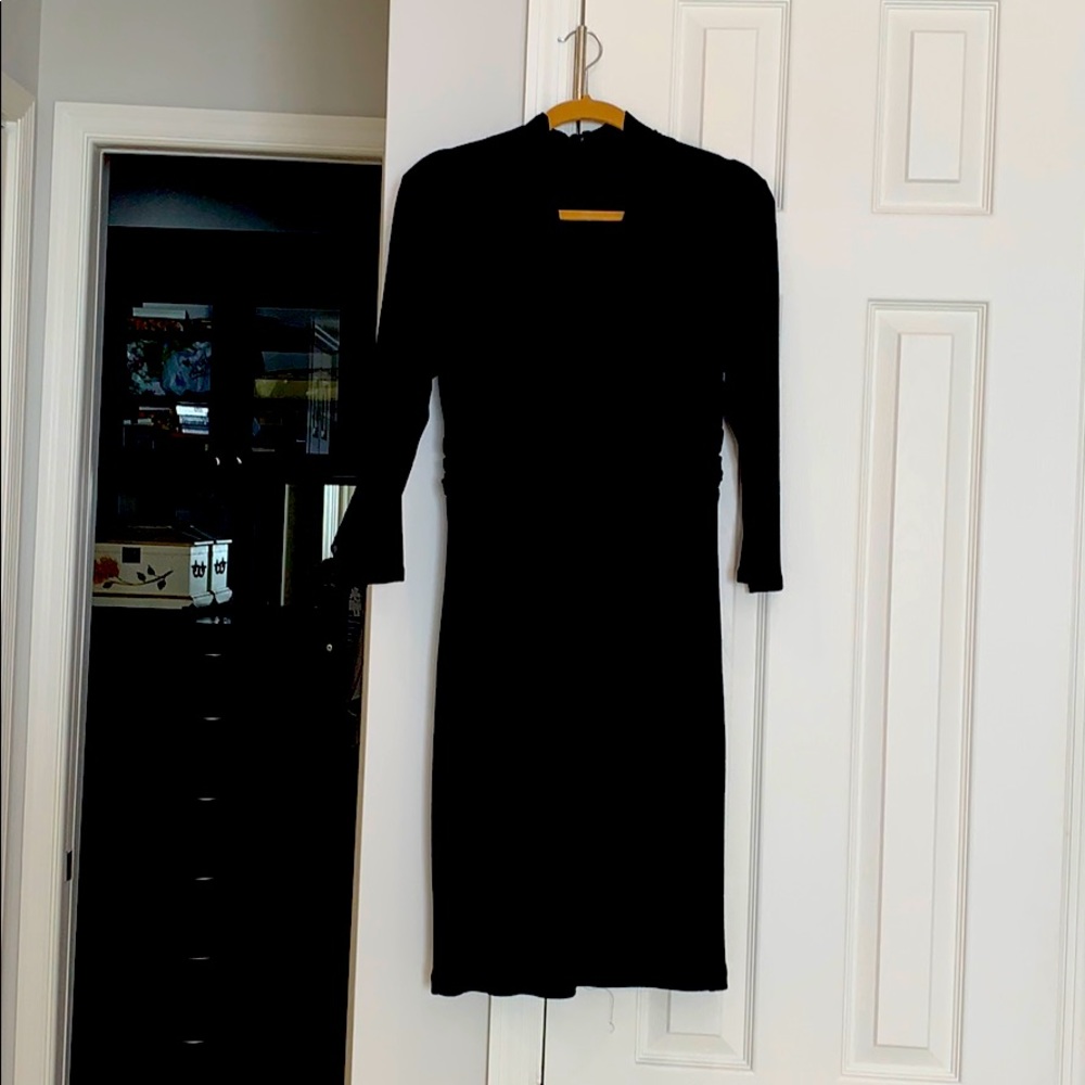 100% wool lined, black, Banana Republic dress